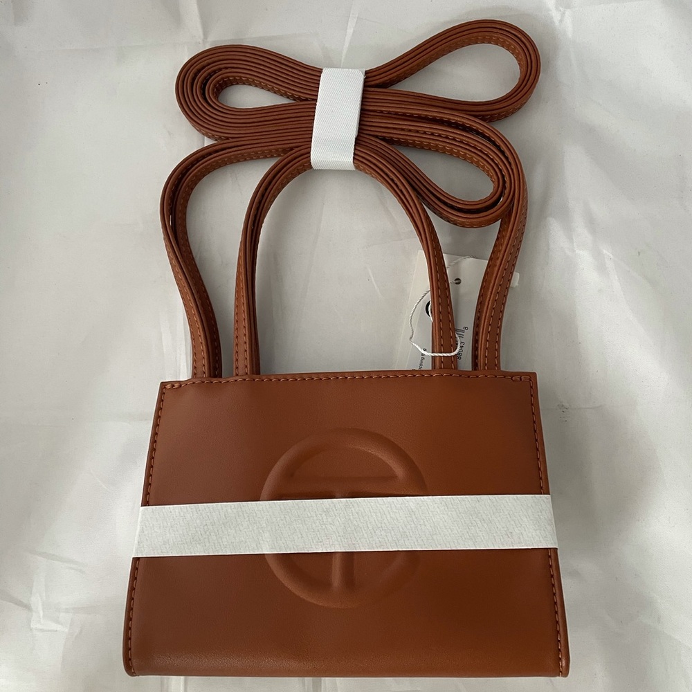 Telfar Small Tan Brown Shopping Bag Purse